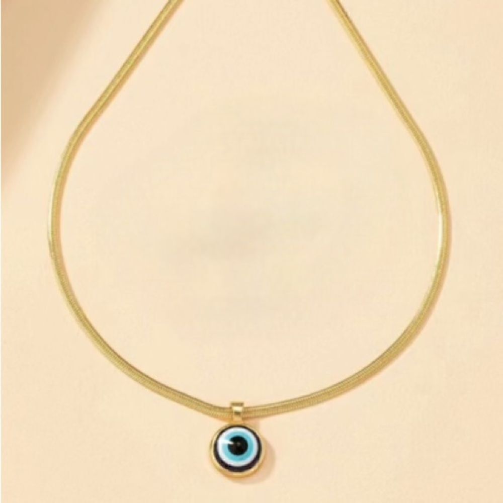 Boho evil eye necklace M481